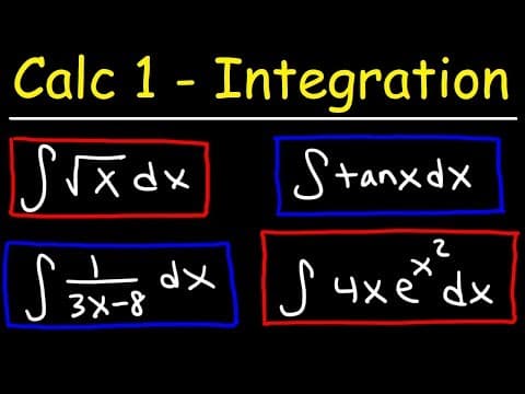 Calculus 1 - Integration & Antiderivatives thumbnail