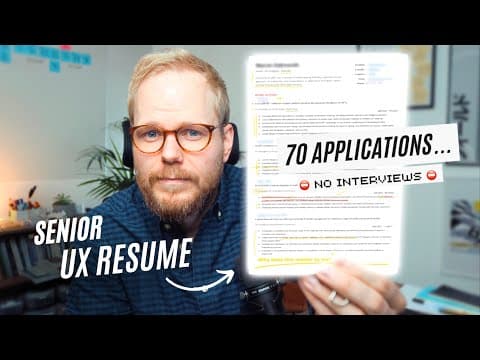 Senior UX Resume: 70 Applications and Not a Single Interview? thumbnail