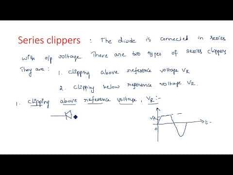 Series clippers | Above Reference Voltage | Part-1/2 | PDC | Pulse Digital Circuits | Lec-24 thumbnail