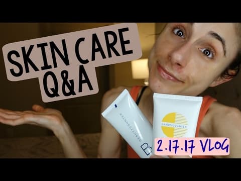 Skin care q&a: acne, ear black heads, razor bumps, gluten!🙆💇💄 thumbnail