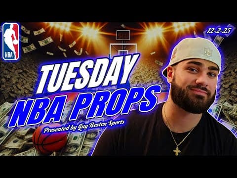 NBA Player Props Today 12/2/2025 | FREE NBA Best Bets and Player Props thumbnail