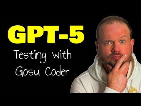 GPT-5 with Gosu Coder | GPT-5 Exposed! thumbnail