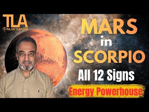 Mars in Scorpio for all Ascendants 27 Oct till 7 Dec 2025 crisp analysis | Mars in great dignity thumbnail