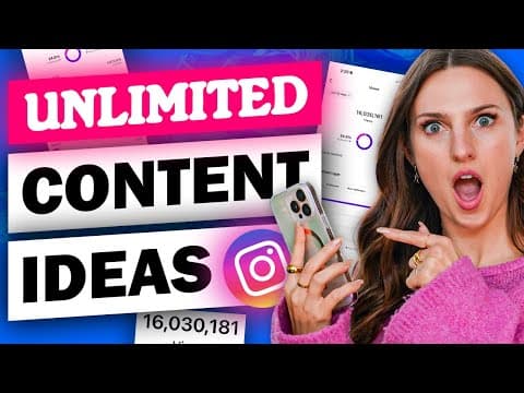 How I Never Run Out Of Instagram Content Ideas (Posting 4x A Day!) thumbnail