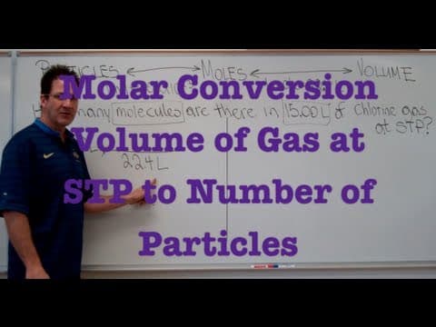 Molar Conversions: Volume of a Gas to Number of Particles thumbnail