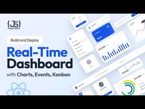Build and Deploy a React Admin Dashboard With Real time Data, Charts, Events, Kanban, CRM, and More thumbnail