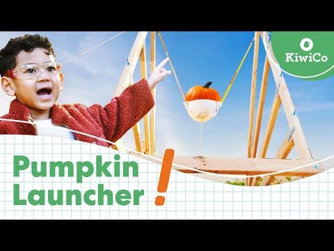 We Made a Giant Pumpkin Launcher Game! | KiwiCo thumbnail