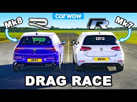 VW Golf R Mk8 v Mk7.5: DRAG RACE thumbnail