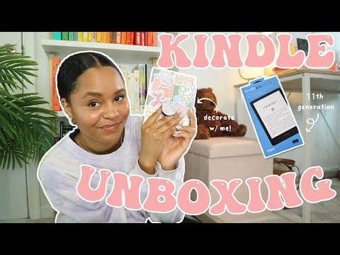 I got a kindle paperwhite! ππ unboxing, set-up & review thumbnail