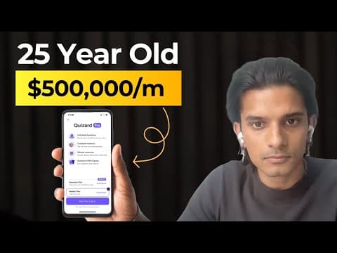 How This 25 Year Old College Kid Built a $500K/Month App Empire thumbnail
