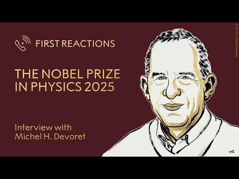 First reactions | Michel Devoret, Nobel Prize in Physics 2025 | Telephone interview thumbnail