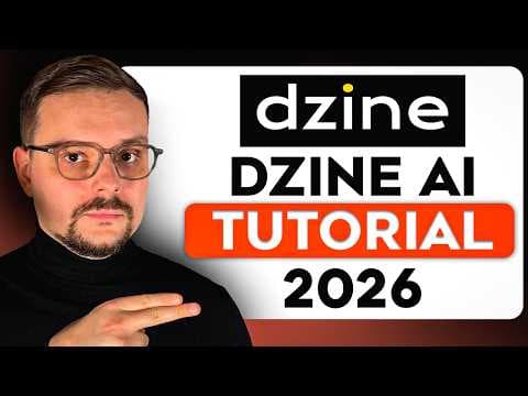 Dzine AI Tutorial - 2026 | Full Beginner Step-by-Step Guide | AI Video Generator Tutorial thumbnail