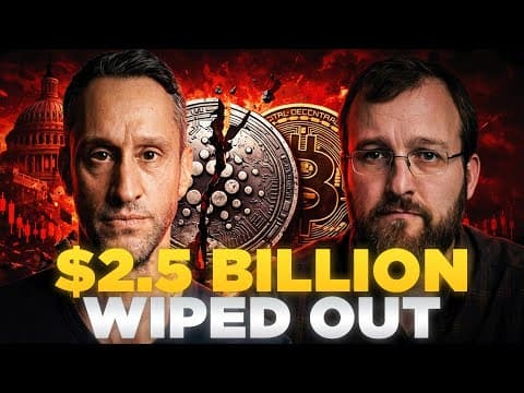 "I Lost $2.5 Billion While The Government Destroyed Crypto Investors" | Charles Hoskinson thumbnail