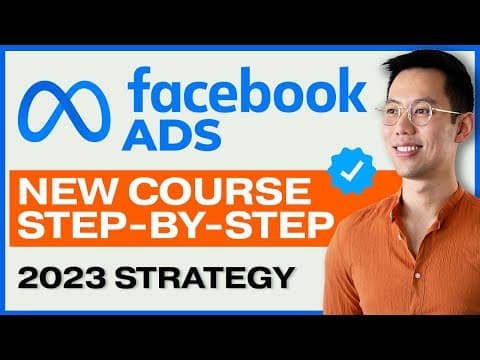 NEW Meta & Facebook Ads Tutorial for Beginners in 2023 – FREE COURSE thumbnail