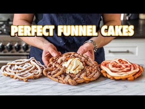 Perfect Homemade Theme Park Funnel Cakes (3 Ways) thumbnail