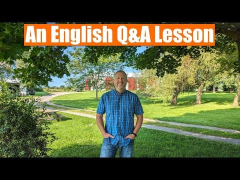 An English Lesson? Outside? Let's Do It! 🏡🍁🌳 thumbnail