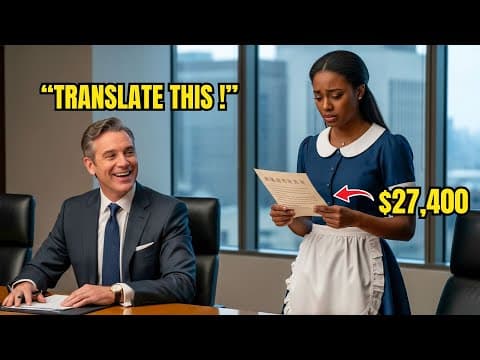 “Translate This and My Salary is Yours,” Millionaire Laughed —The Maid Did… and His Jaw Dropped thumbnail