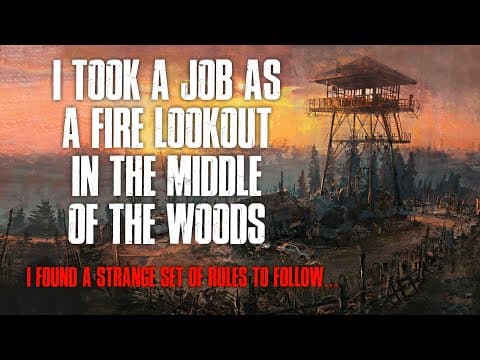 "I Took A Job As A Fire Lookout In The Woods, I Found A Strange Set Of Rules To Follow" Creepypasta thumbnail