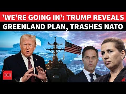 'Greenland In US': Trump Humiliates European Leaders To Their Face At White House | WATCH thumbnail
