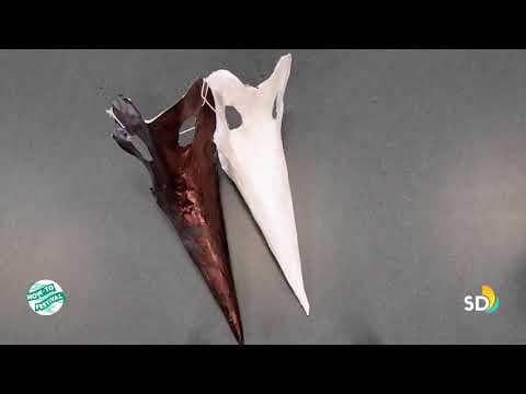 How to Make a Plague Doctor Mask with Papier Mâché thumbnail