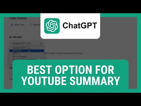 How to Summarize YouTube Videos with ChatGPT thumbnail