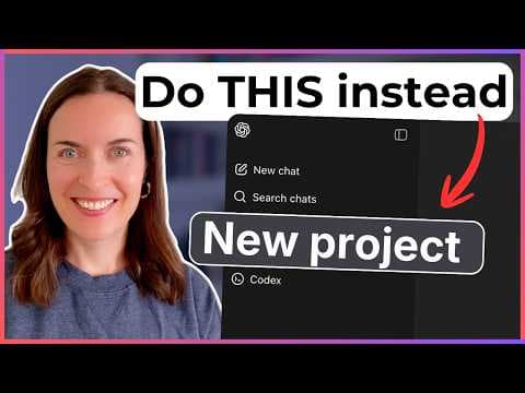 Stop Starting New Chats! How to Use ChatGPT Projects (beginner-friendly!) thumbnail