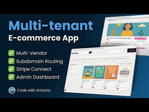 Build and Deploy a Multi-Vendor E-Commerce Marketplace with Nextjs, React, Stripe Connect, MongoDB thumbnail