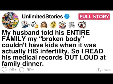 My husband told his ENTIRE FAMILY my “broken body” couldn't have kids [FULL STORY] thumbnail