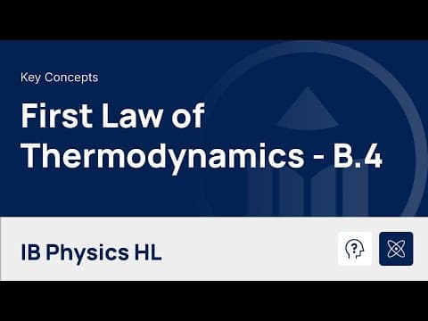 First Law of Thermodynamics [IB Physics HL] thumbnail