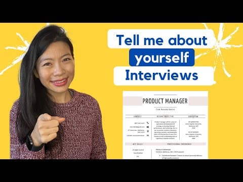 Product Interviews: How to answer the “tell me about yourself” question thumbnail