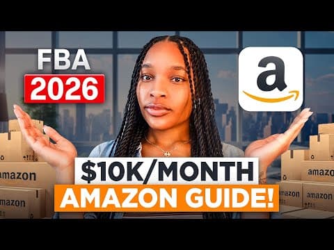 How to Start Amazon FBA in 2026 (Step-by-Step for Beginners) thumbnail