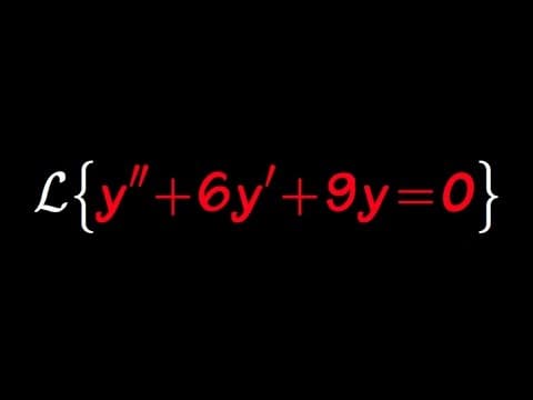 solve differential with laplace transform, sect 7.5#3 thumbnail