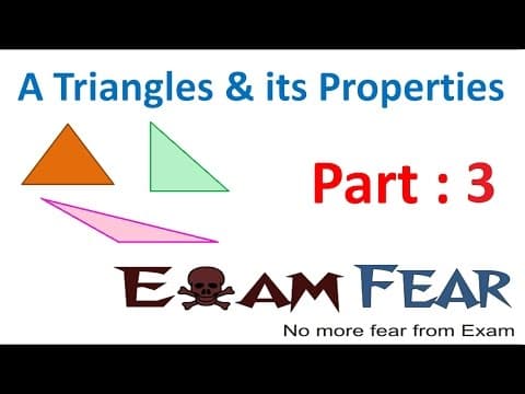Maths Triangle and Its Properties part 3 (Median of Triangle) CBSE Class 7  Mathematics VII thumbnail