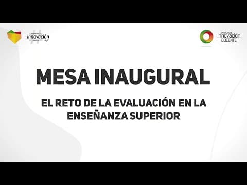 #jidURJC: Mesa inaugural «El reto de la evaluación en la enseñanza superior» thumbnail