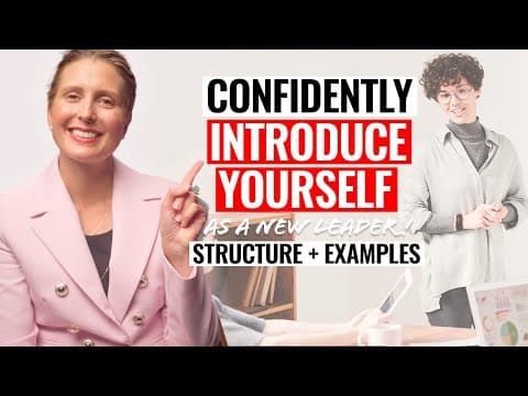 How to CONFIDENTLY Introduce Yourself to a New Team (with Examples!) thumbnail