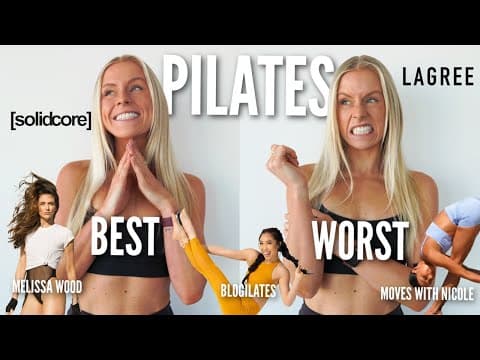 I Test Every Pilates Workout so you Don't Have to *Blogilates Lagree & more* thumbnail