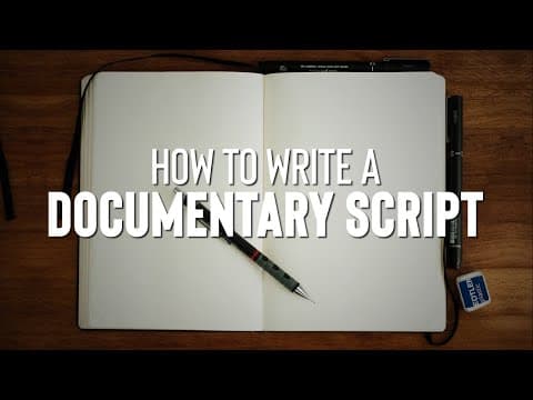 How to Write a Documentary Script in 3 Steps thumbnail
