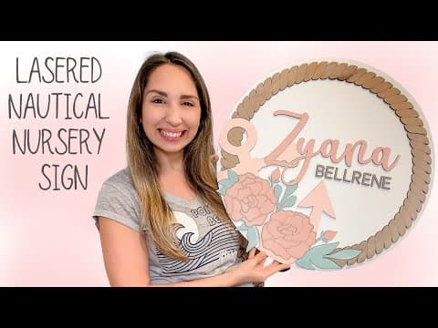 Laser Cut Round Nursery Sign thumbnail