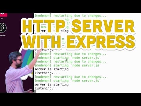 8.2: HTTP Server with Express - Programming with Text thumbnail