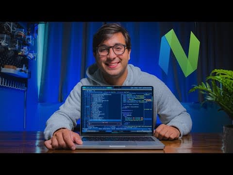 How I Setup Neovim To Make It AMAZING in 2024: The Ultimate Guide thumbnail
