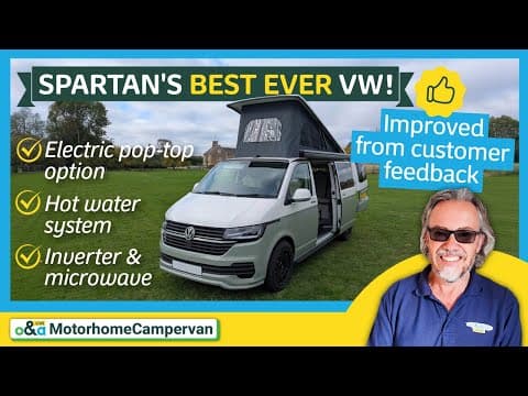 Upgraded Spartan T6.1 Campervan | New Electric Roof & Wider Bed thumbnail