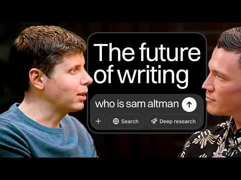 A Conversation on Writing with ChatGPT Founder (Sam Altman Interview) thumbnail