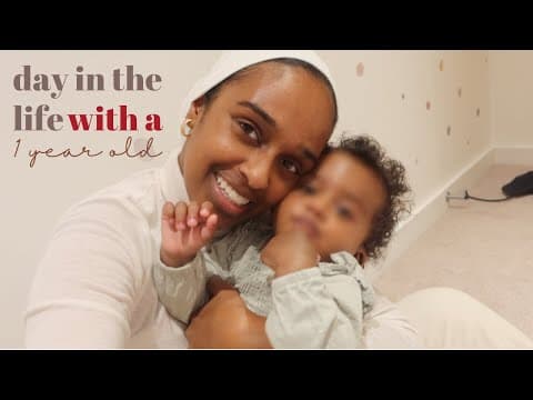 A Day With a 1 YEAR OLD ♡ unfiltered chat, career vs motherhood struggles, playdate & sickness | AD thumbnail