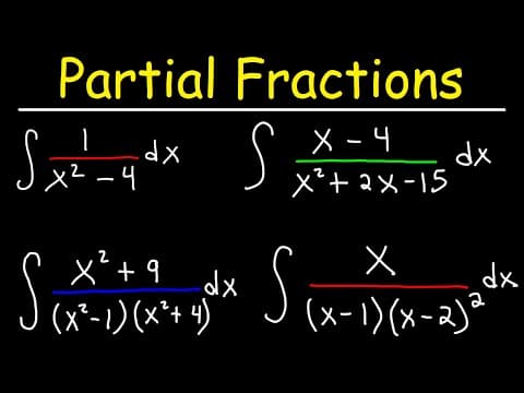 Integration By Partial Fractions thumbnail