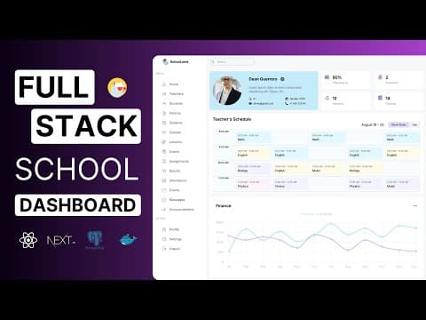 Next.js Full-Stack School Management App Full Tutorial | Role Based School Dashboard Project thumbnail