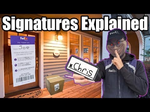 Are FedEx Delivery Drivers Signing For Your Packages? thumbnail