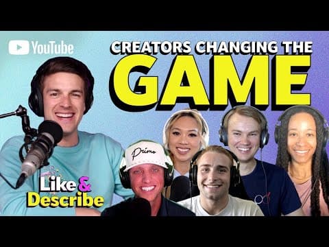 How Creators are redefining sports entertainment - Like & Describe Podcast #7 thumbnail