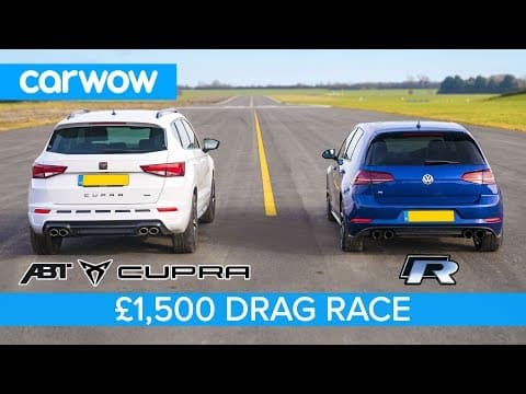 Volkswagen Golf R vs Cupra Ateca - DRAG & ROLLING RACE thumbnail
