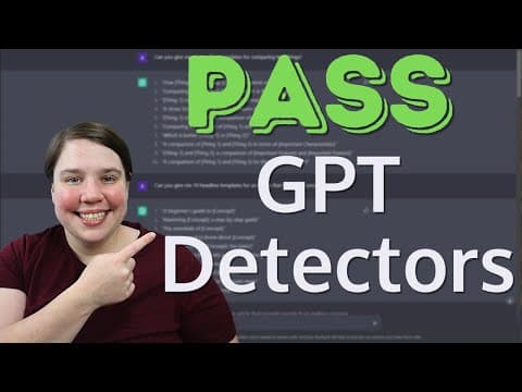How To Get Pass GPT Detectors with ChatGPT ft. Writefull GPT Detector thumbnail