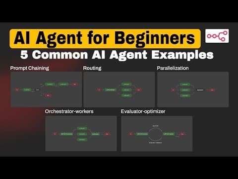 These 5 AI Agent Workflows Will Change How You Automate EVERYTHING (No-Code!) thumbnail